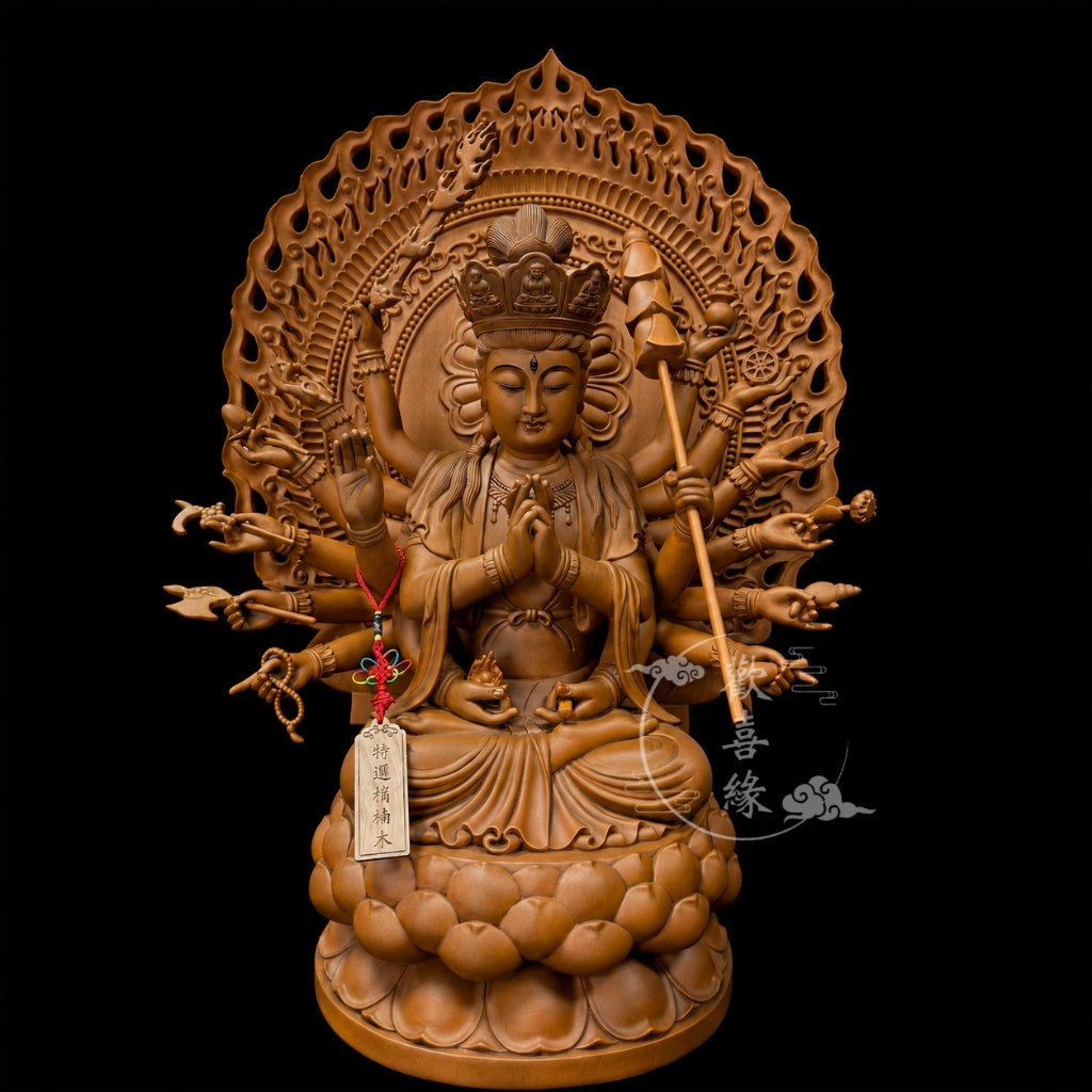 【歡喜緣佛具】千手觀音 (客製化商品 請先私訊聊聊) 神像 神尊 安金 客製化神像 佛像 佛 樹林實體店:圖片 2