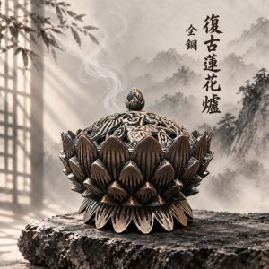 【樹林歡喜緣佛具】龍鳳三足爐・復古蓮花爐・淨爐｜全銅盤香爐・淨爐｜佛堂神桌供香｜神明衣帽｜樹林實體店｜客製神像請先聊聊