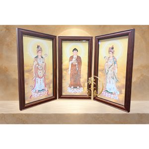 【樹林歡喜緣佛具】】三佛圖｜佛堂莊嚴圖・佛像掛畫｜神桌佛堂供奉・居家禮佛｜神佛後貼｜神尊・佛像・衣帽｜樹林實體店