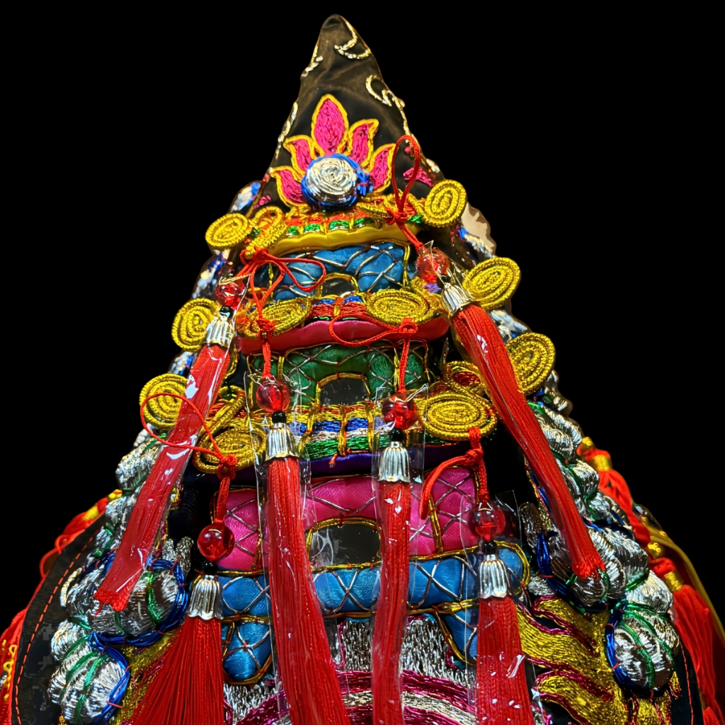 【樹林歡喜緣佛具】三角麟龍袍・黑底・銀龍|神尊佛像衣・帽|神像服飾配件・宮廟佛堂用品|神桌・後貼|神尊・佛像|樹林實體店:圖片 5