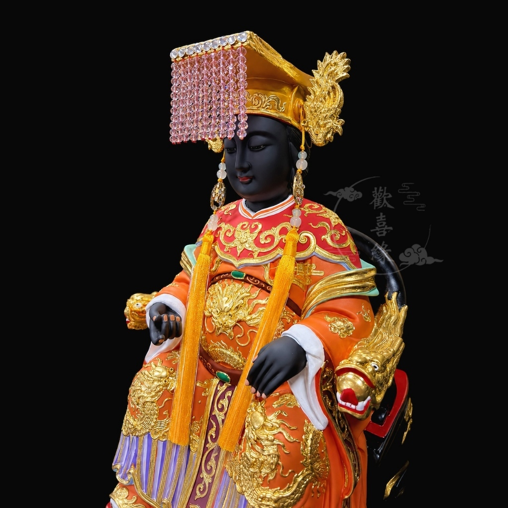 【歡喜緣佛具】黑面媽祖 天上聖母 媽祖 黑臉 神像 神尊 客製化神像 佛像 樹林實體店:圖片 7