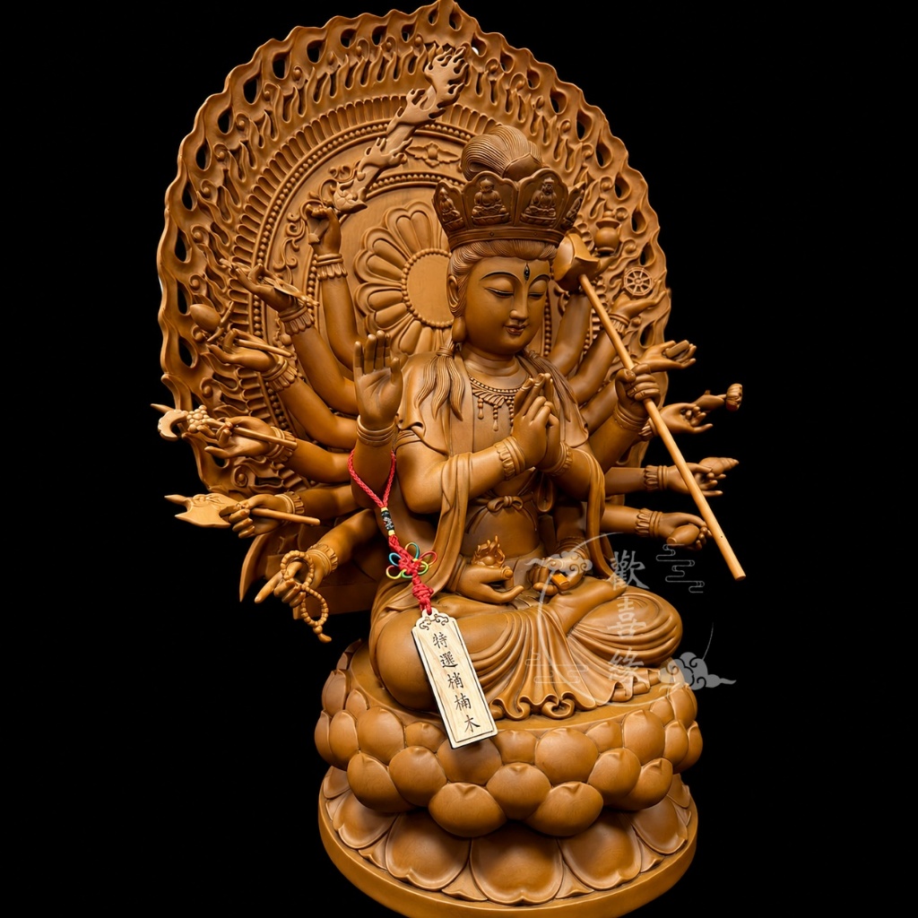 【歡喜緣佛具】千手觀音 (客製化商品 請先私訊聊聊) 神像 神尊 安金 客製化神像 佛像 佛 樹林實體店:圖片 3