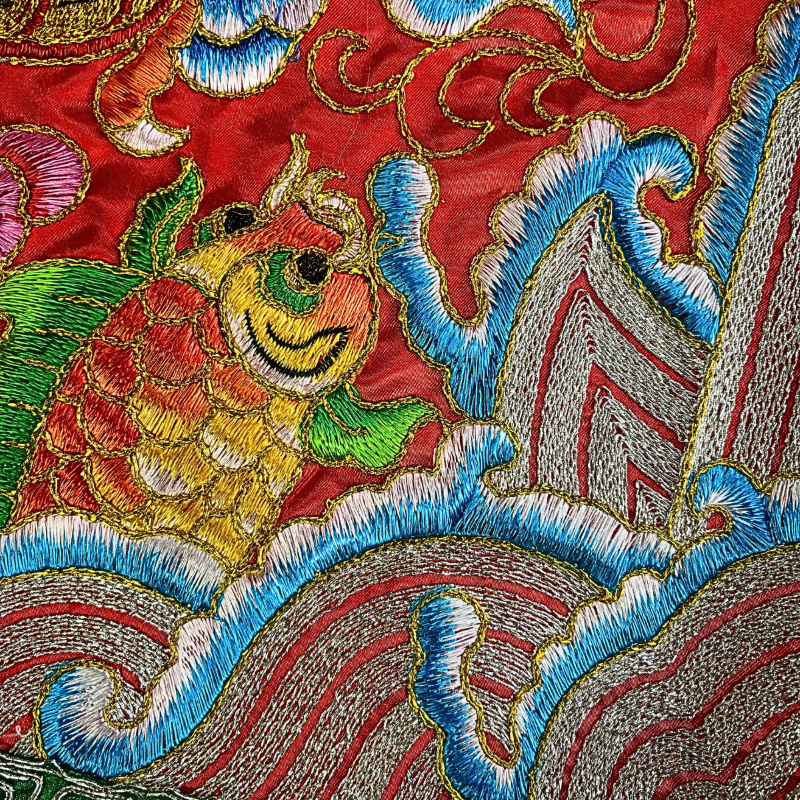 【樹林歡喜緣佛具】反潮繡 雙金龍 帥旗 |宮廟帥旗|神明令旗・刺繡帥旗|遶境進香・神桌佛堂用品|客製請先聊聊|樹林實體店:圖片 4