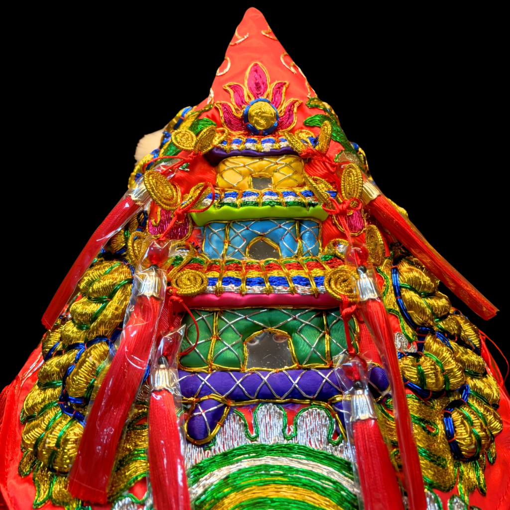 【樹林歡喜緣佛具】三角麟龍袍・紅底・金龍|神尊佛像衣・帽|神像服飾配件・宮廟佛堂用品|神桌・後貼|神尊・佛像|樹林實體店:圖片 5