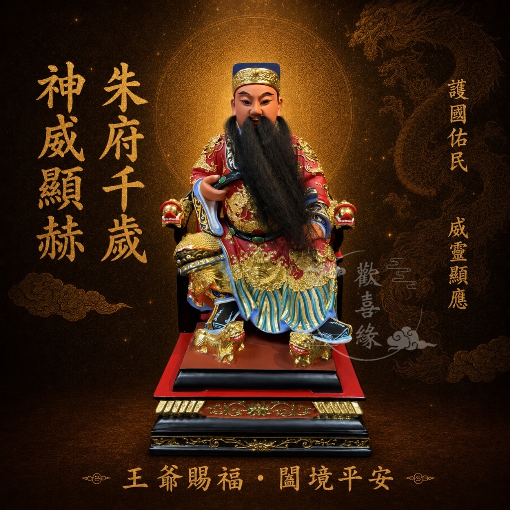 【歡喜緣佛具】朱府千歲 朱王爺 五府千歲 (客製化商品 請先私訊聊聊) 神像 安金 客製化神像 佛 佛像 樹林實體店