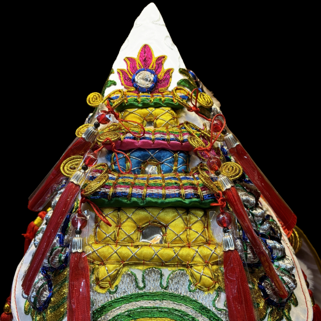【樹林歡喜緣佛具】三角麟龍袍・白底・金龍|神尊佛像衣・帽|神像服飾配件・宮廟佛堂用品|神桌・後貼|神尊・佛像|樹林實體店:圖片 4