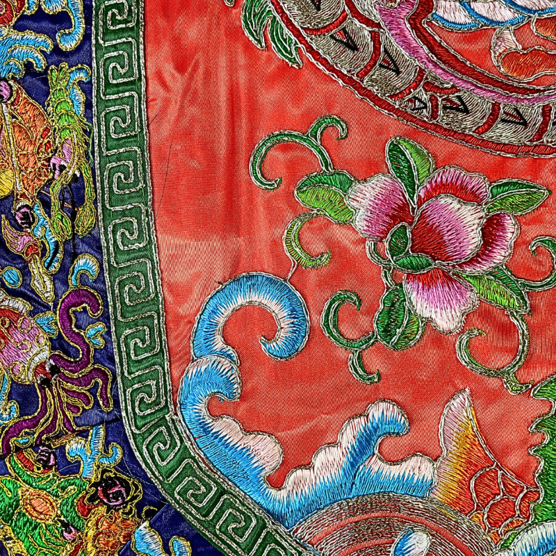 【樹林歡喜緣佛具】反潮繡 雙銀龍 帥旗 |宮廟帥旗|神明令旗・刺繡帥旗|遶境進香・神桌佛堂用品|客製請先聊聊|樹林實體店:圖片 4
