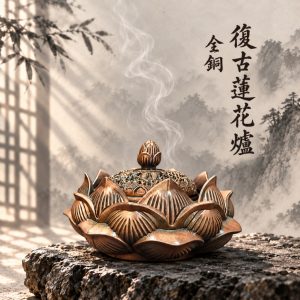 【樹林歡喜緣佛具】復古蓮花爐・小盤香爐・淨爐｜全銅盤香爐・淨爐｜佛堂神桌供香｜神明衣帽｜樹林實體店｜客製神像請先聊聊