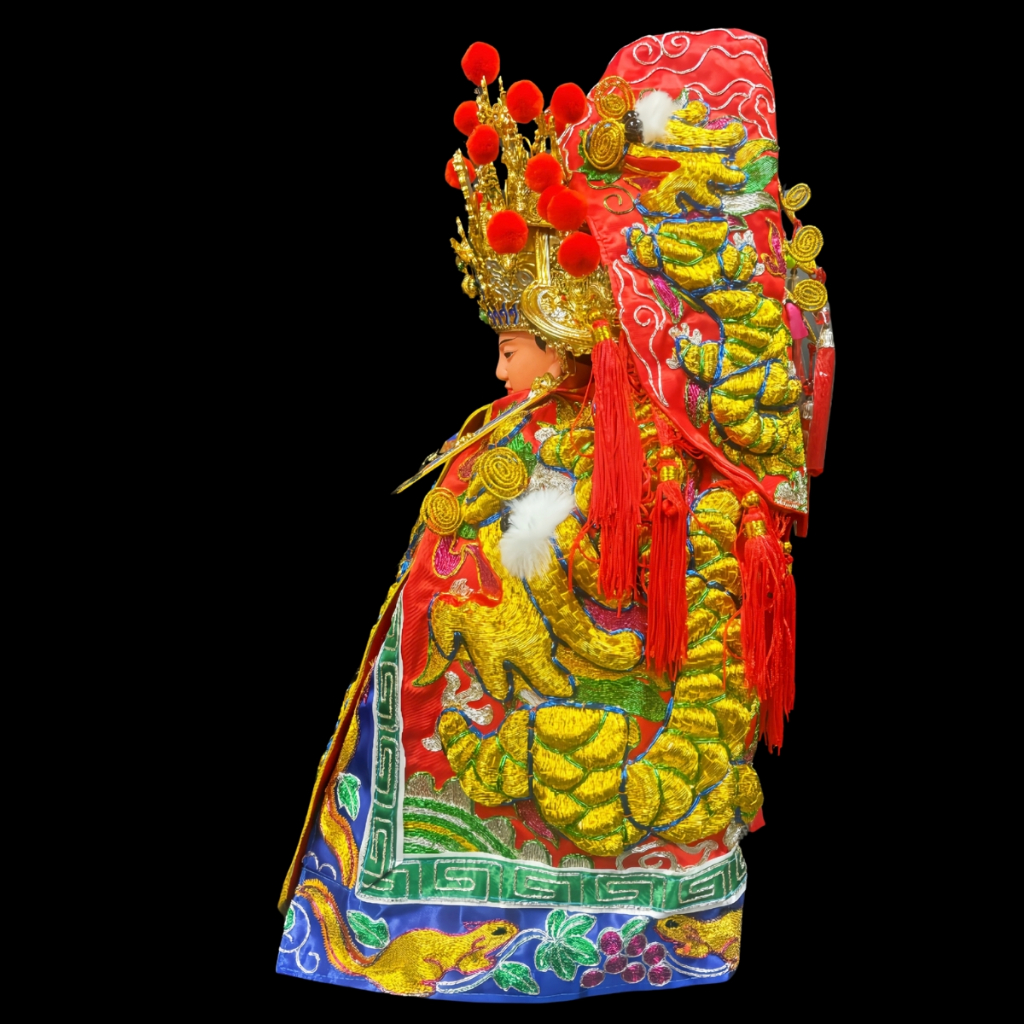 【樹林歡喜緣佛具】三角麟龍袍・紅底・金龍|神尊佛像衣・帽|神像服飾配件・宮廟佛堂用品|神桌・後貼|神尊・佛像|樹林實體店:圖片 4