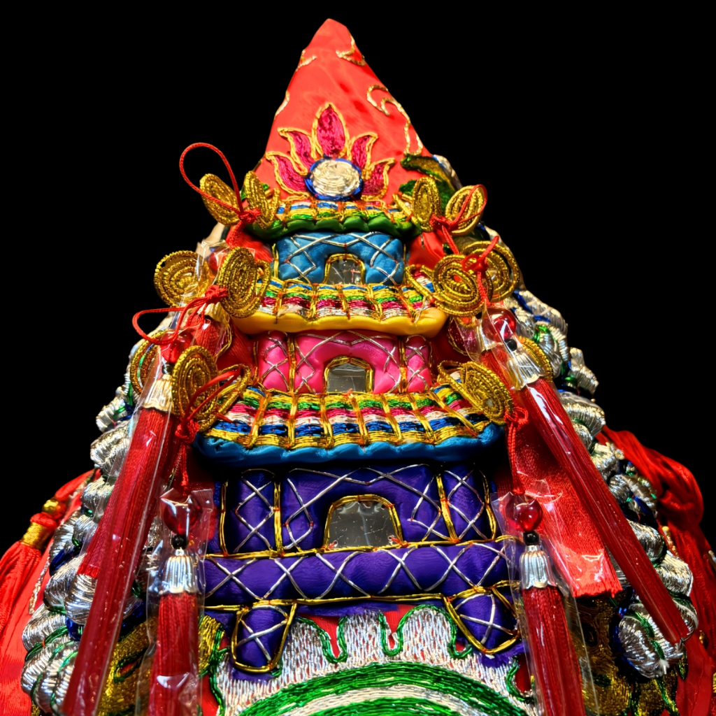 【樹林歡喜緣佛具】三角麟龍袍・紅底・銀龍|神尊佛像衣・帽|神像服飾配件・宮廟佛堂用品|神桌・後貼|神尊・佛像|樹林實體店:圖片 5