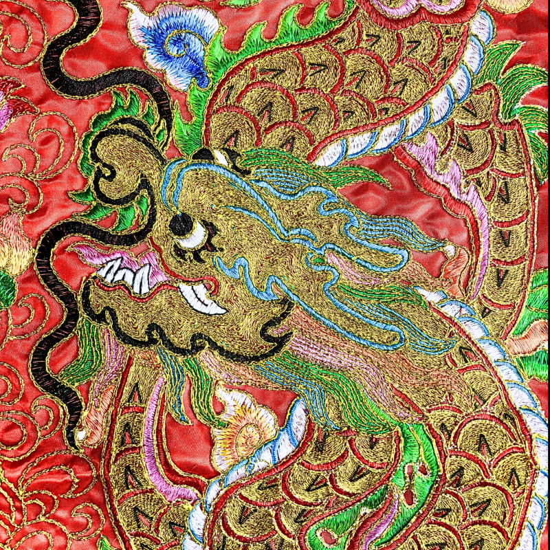【樹林歡喜緣佛具】反潮繡 雙金龍 帥旗 |宮廟帥旗|神明令旗・刺繡帥旗|遶境進香・神桌佛堂用品|客製請先聊聊|樹林實體店:圖片 6