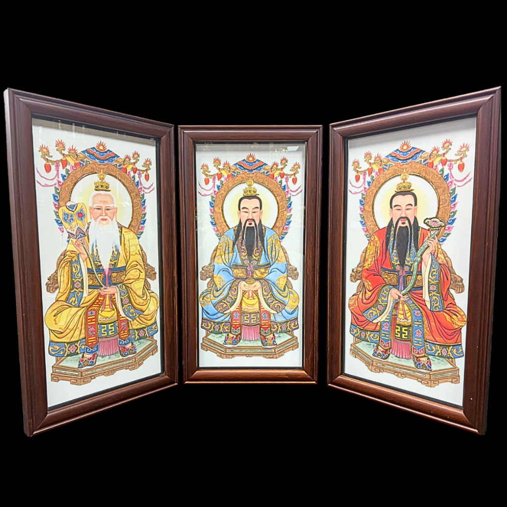 【樹林歡喜緣佛具】三清圖|三清道祖・道教神明圖|宮廟道壇・神桌供奉掛畫|佛像・神尊・衣帽|後貼樹林實體工廠|樹林實體店:圖片 2