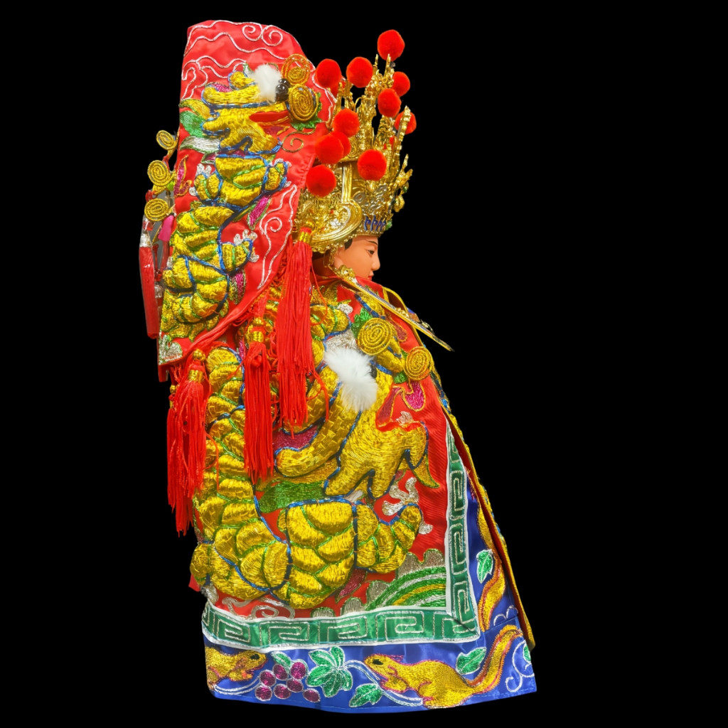 【樹林歡喜緣佛具】三角麟龍袍・紅底・金龍|神尊佛像衣・帽|神像服飾配件・宮廟佛堂用品|神桌・後貼|神尊・佛像|樹林實體店:圖片 3