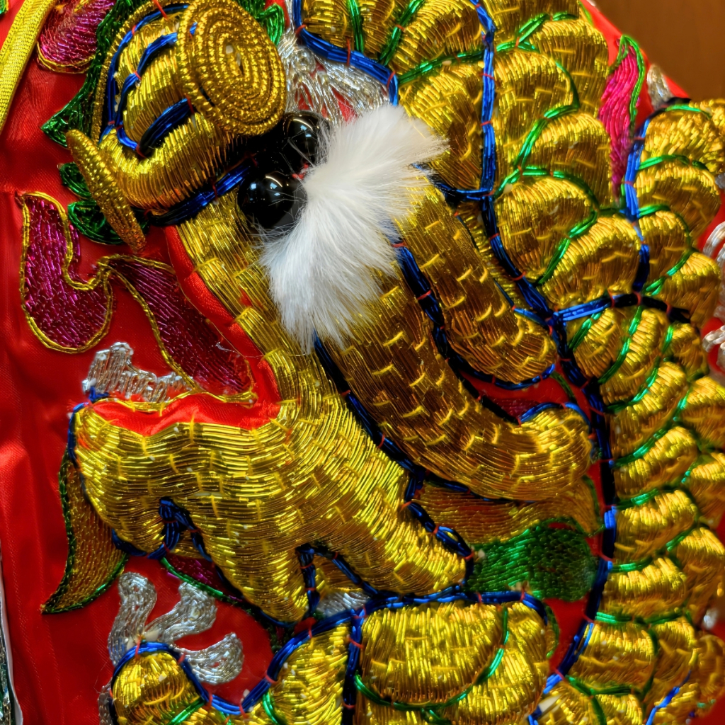 【樹林歡喜緣佛具】三角麟龍袍・紅底・金龍|神尊佛像衣・帽|神像服飾配件・宮廟佛堂用品|神桌・後貼|神尊・佛像|樹林實體店:圖片 7