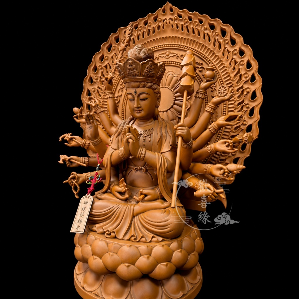 【歡喜緣佛具】千手觀音 (客製化商品 請先私訊聊聊) 神像 神尊 安金 客製化神像 佛像 佛 樹林實體店:圖片 4