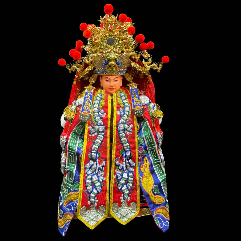 【樹林歡喜緣佛具】三角麟龍袍・紅底・銀龍|神尊佛像衣・帽|神像服飾配件・宮廟佛堂用品|神桌・後貼|神尊・佛像|樹林實體店:圖片 2