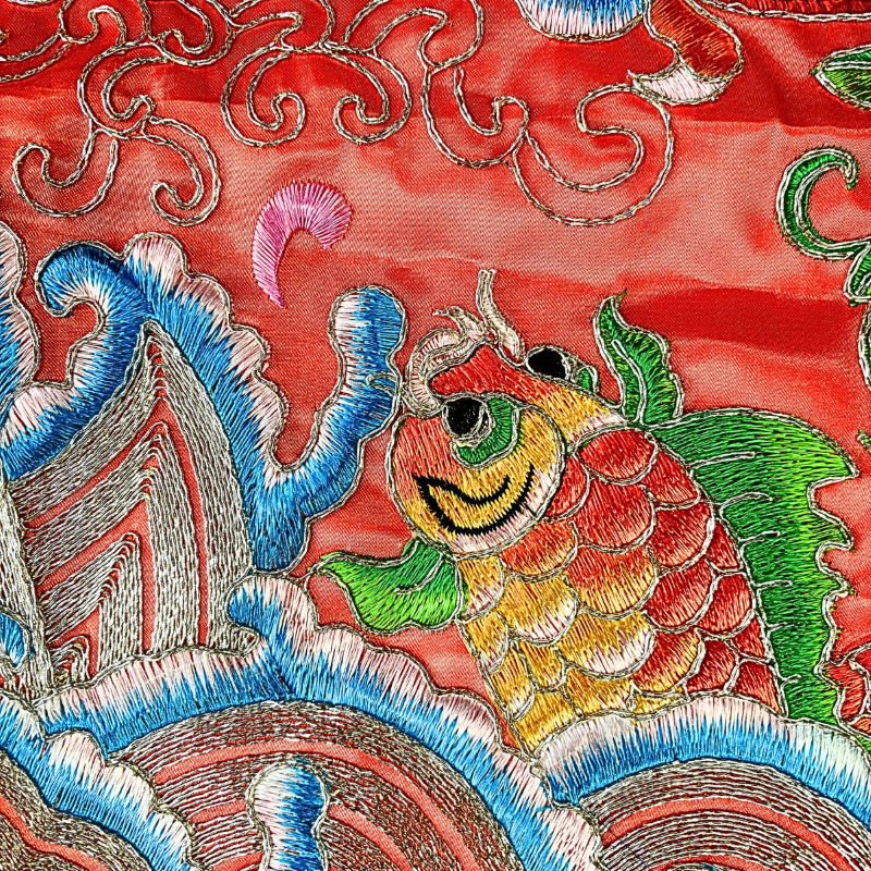 【樹林歡喜緣佛具】反潮繡 雙銀龍 帥旗 |宮廟帥旗|神明令旗・刺繡帥旗|遶境進香・神桌佛堂用品|客製請先聊聊|樹林實體店:圖片 5