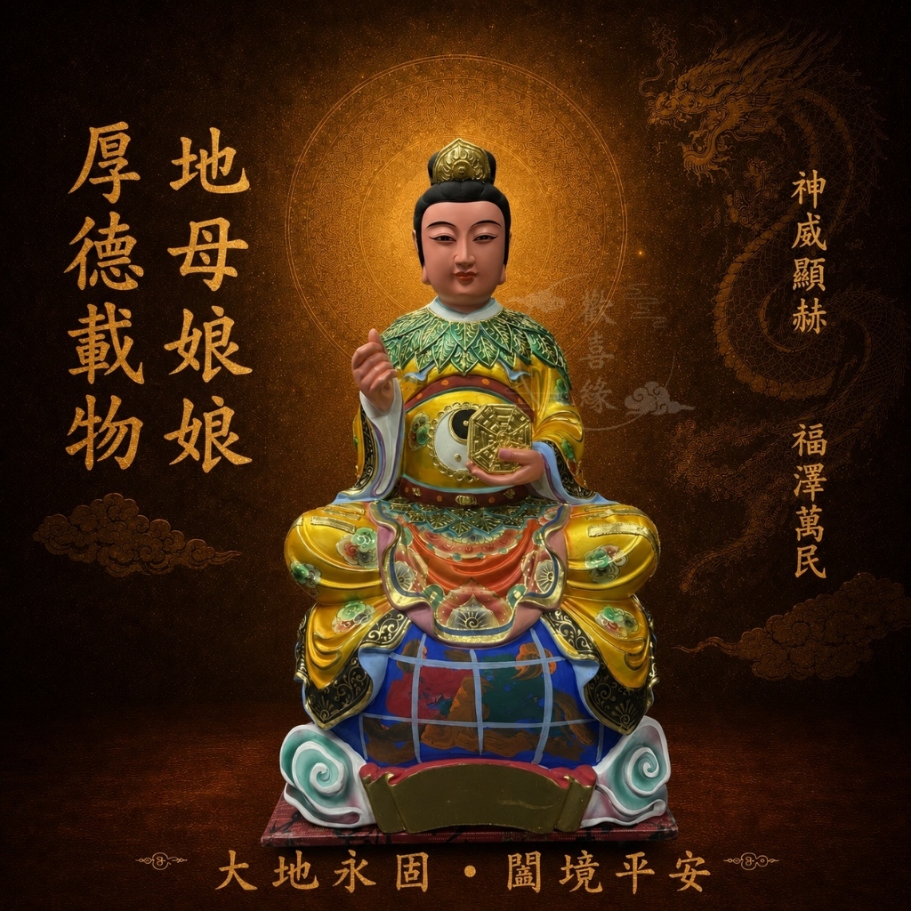 【歡喜緣佛具】地母至尊 虛空地母 地母娘娘 佛 佛像 神像 神尊訂製 客製化神像 神尊