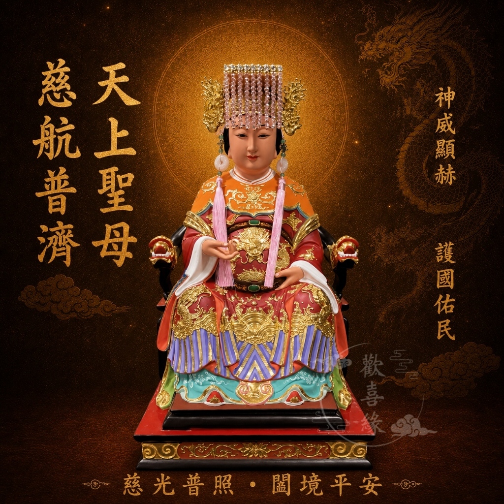【歡喜緣佛具】媽祖娘娘 天上聖母 媽祖 媽祖婆 (客製化商品 請先私訊聊聊) 神像 神尊 安金 客製化神像 樹林實體店