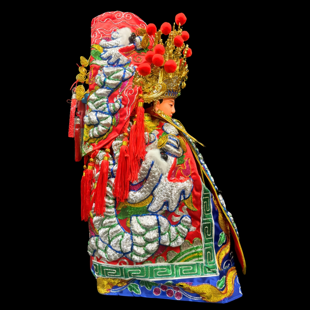 【樹林歡喜緣佛具】三角麟龍袍・紅底・銀龍|神尊佛像衣・帽|神像服飾配件・宮廟佛堂用品|神桌・後貼|神尊・佛像|樹林實體店:圖片 3