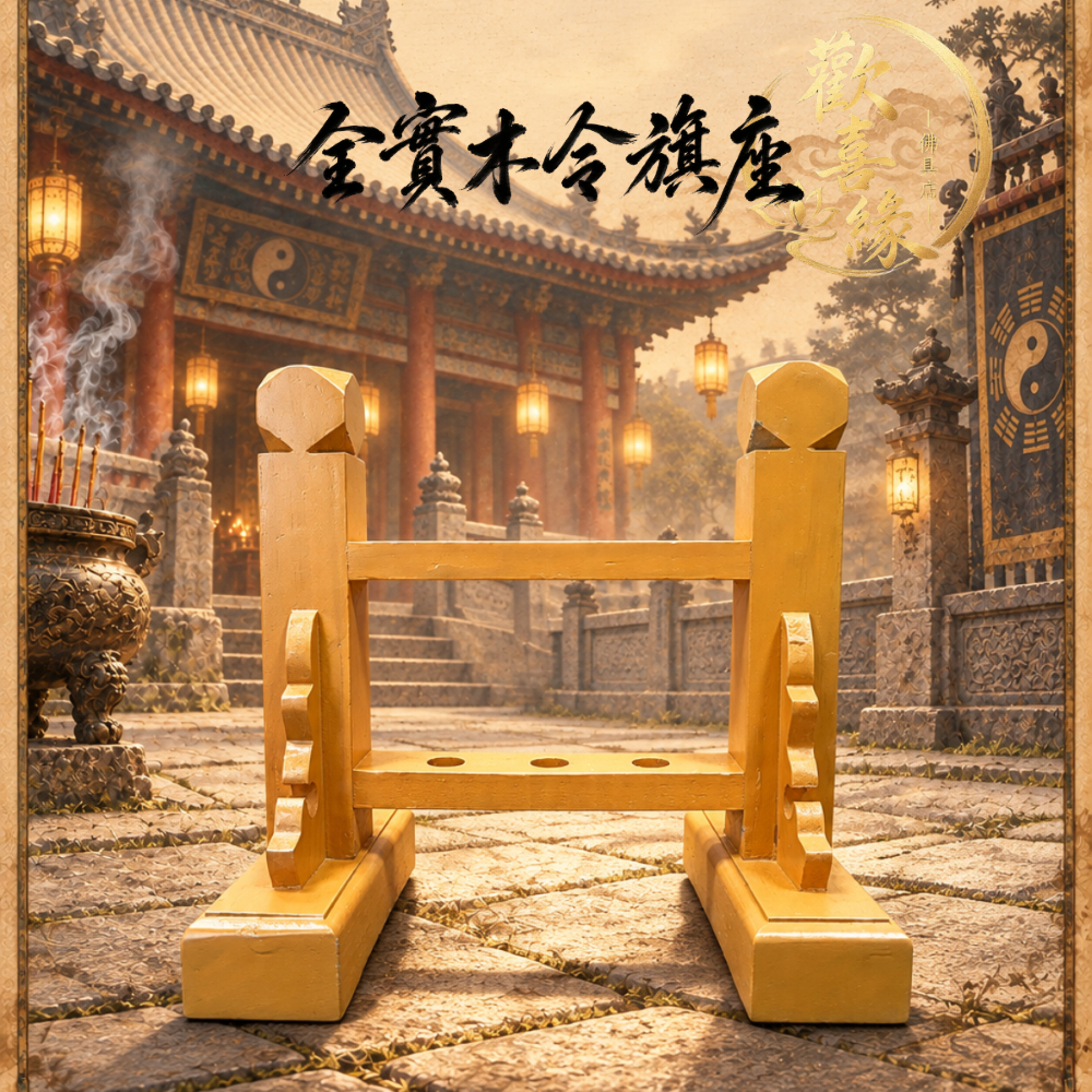 【樹林歡喜緣佛具】令旗座 令旗架 (客製化商品 請先私訊聊聊) 神像 神尊 安金 客製化神像 佛像 佛 樹林實體店