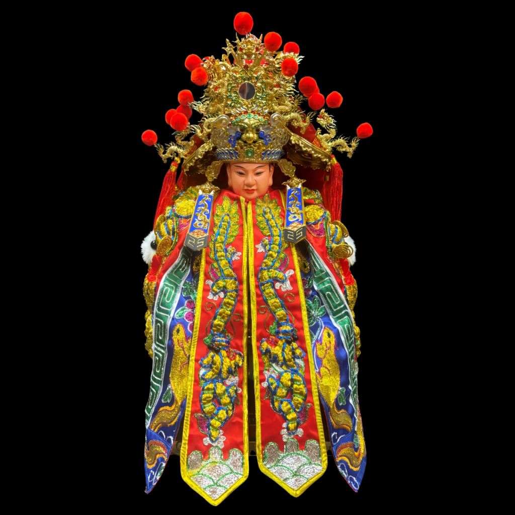 【樹林歡喜緣佛具】三角麟龍袍・紅底・金龍|神尊佛像衣・帽|神像服飾配件・宮廟佛堂用品|神桌・後貼|神尊・佛像|樹林實體店:圖片 2